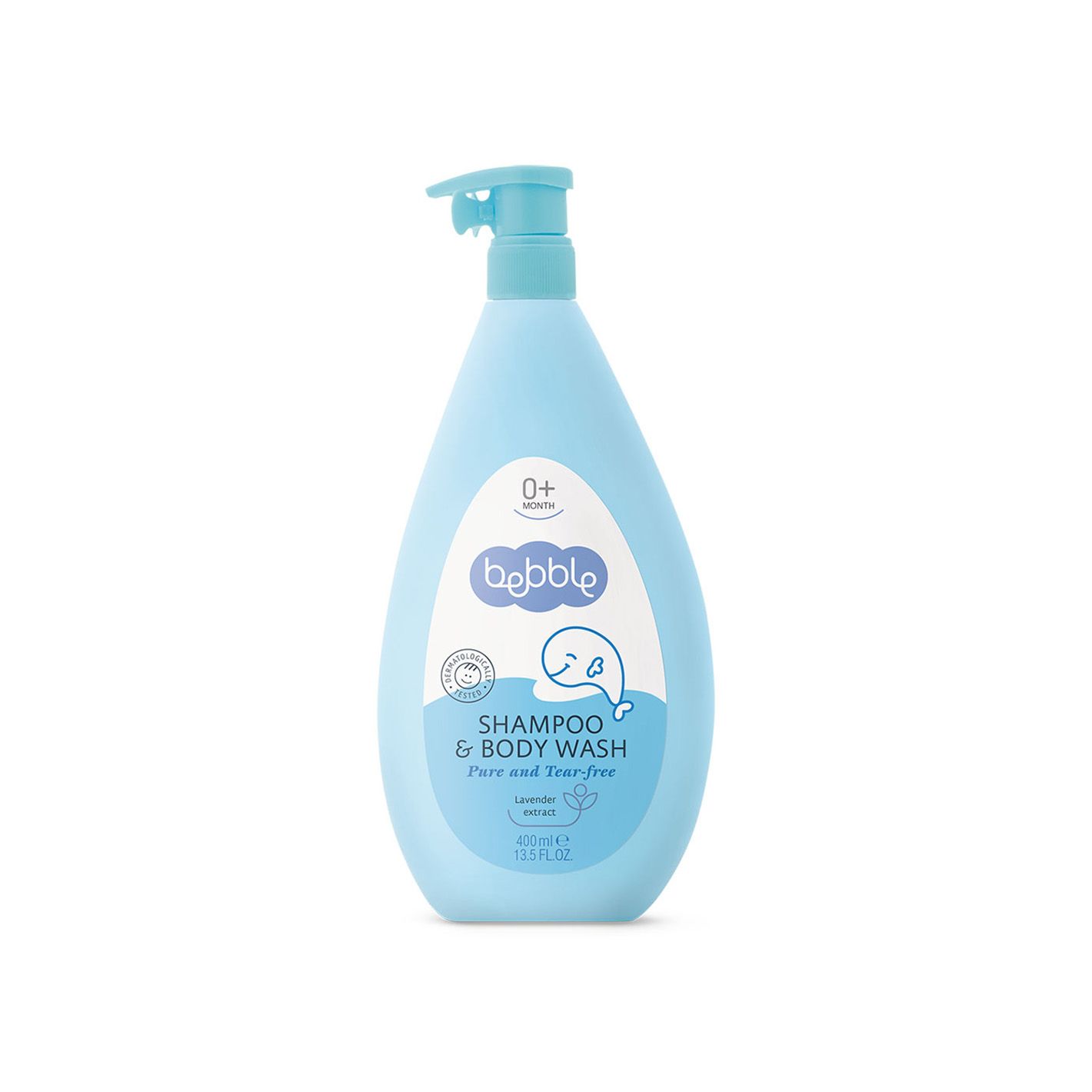 Sữa Tắm Gội Toàn Thân Cho Bé SHAMPOO & BODY WASH Bebble lọ 400ml